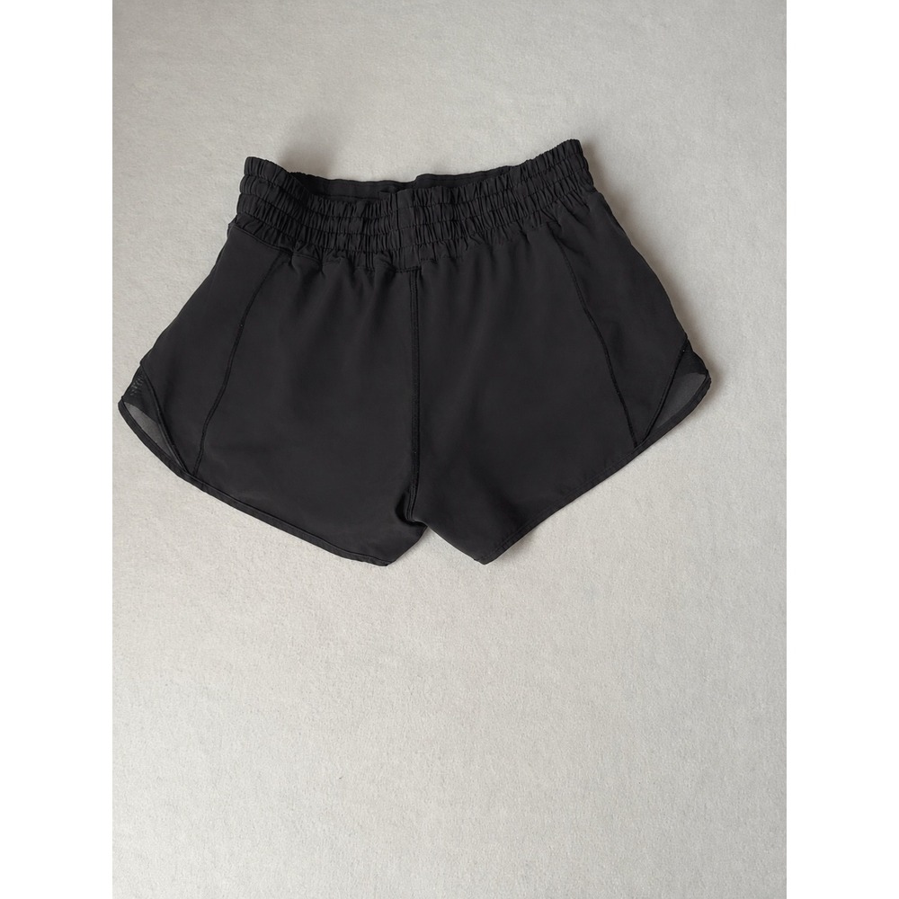 Lululemon Women's Size 4 Black Running Shorts Mesh Athletic Workout